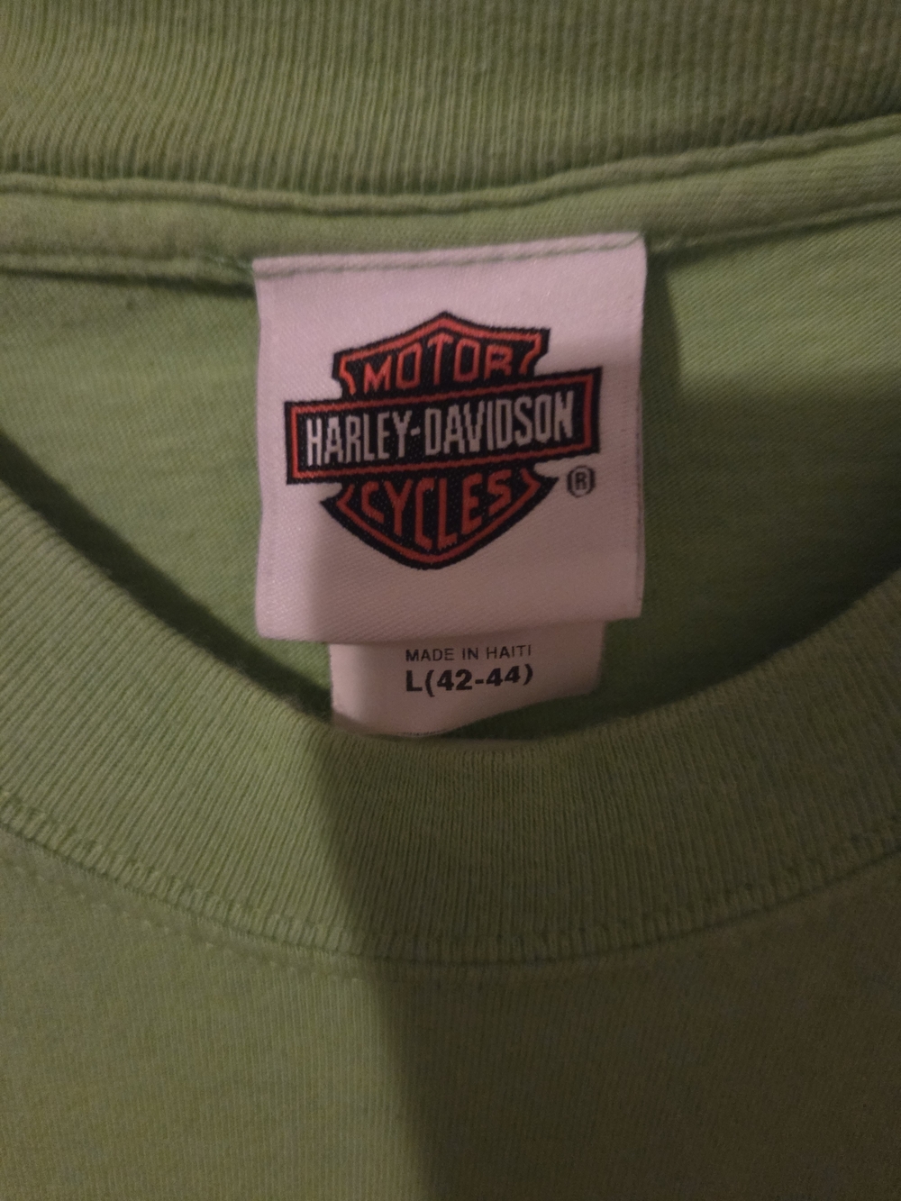 Harley-Davidson Men's Lime Green Short-Sleeve Shirt